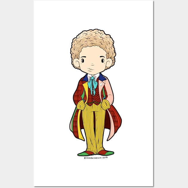 6th Doctor Wall Art by SpacebatDesigns 